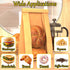 XingyLi 60 60 (14.1x9.7x3.5 Inch, Pcs Large Bread Bags for Homemade, Kraft Paper Sourdough Bread Bag with Clear Window