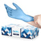 Hand-E Touch Blue Nitrile Disposable Gloves - Large 100 Count, Latex Free Medical Exam Gloves