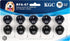 KGC RFA-67 6 Volt Replacement Dog Collar Batteries - Compatible with PetSafe RFA 67 Battery (10 Pack)