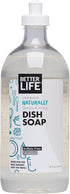Better Life Dish Soap, Unscented, 22 Ounces