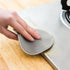 4PCS Silicone Dish Scrubber, Multipurpose Round Reusable Dish Brush for Kitchen Dishes, Gray