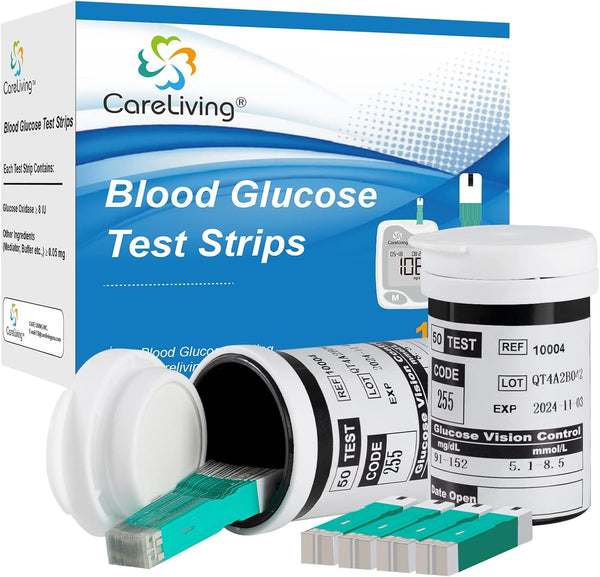 Blood Glucose Test Strips for Diabetes Sugar Testing, 100 Count
