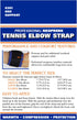 OTC Forearm Band, Compression Strap with Support Pad, Black, Large