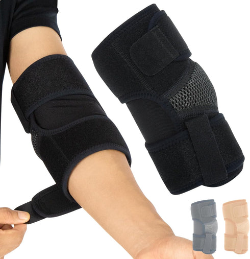 Vive Elbow Brace - Tennis Compression Sleeve for Golfers, Bursitis, Left or Right Arm - Tendonitis Support Strap