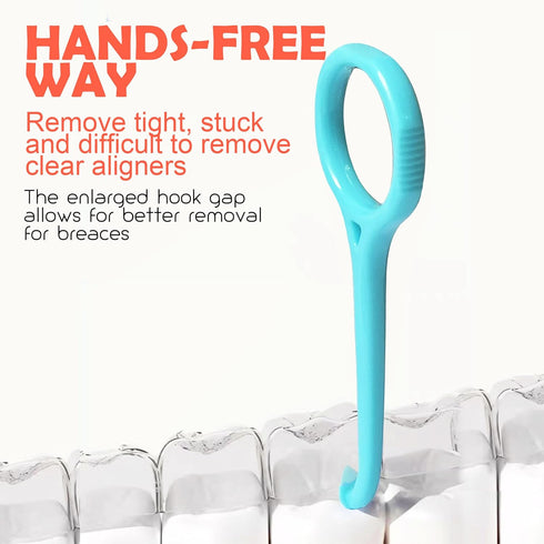 Aligner Removal Tool - Teckolign 5PCS Dental-Grade Retainer Aligner Remover Tool for Invisible Braces (BLUE 5 Pack)