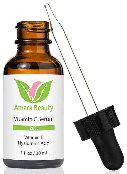 Vitamin C Serum for Face, 20% with Hyaluronic Acid & Vitamin E, 1 fl. oz.