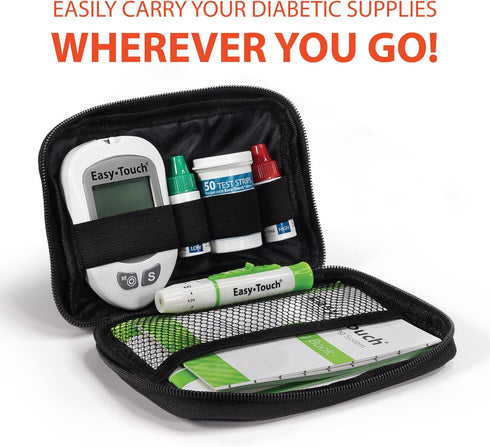 EasyTouch Glucose Monitoring System - 1 Meter with 10 Twist Lancets and 1 Lancing Device
