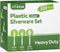 300 Count Heavy Duty Clear Plastic Silverware Set, 100 Forks, 100 Spoons, 100 Knives, BPA-Free Disposable Cutlery