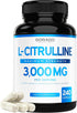 L Citrulline 3000mg Supplement (240 Capsules) - Support L Arginine & Nitric Oxide Pills for Workouts - Non-GMO, Vegan