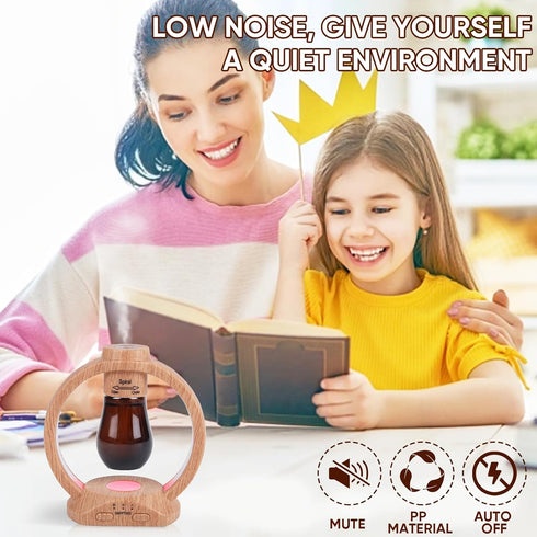 HAPPTWS Set- 3 Settings Setup 7 Essential Oil Diffuser Diffuser Timer Battery Powered Cordless Color LED Lights