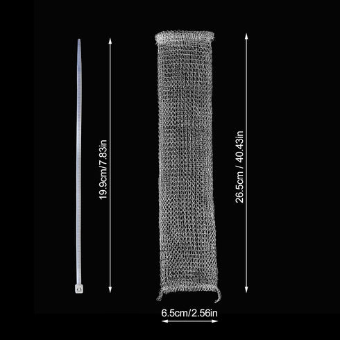 24 Pieces Lint Traps Stainless Steel - Washing Machine Lint Snare Traps with 24 pcs Cable Ties