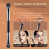 ENERGY Travel Eye Makeup Brush Set, 4PCS Eyeshadow Blending Eyeliner Kit with Portable Mirror Case