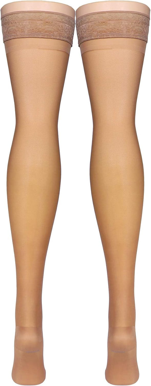 Truform Lites Thigh High, Large, Beige, Pack of 2