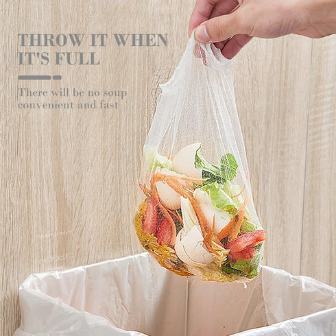 DOITOOL 2PCS Kitchen Trash Bag Holder, Suction Cup Sink Trash Bag Holder Rack for Kitchen, Grey