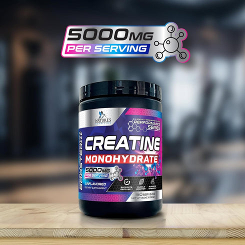 Micronized Creatine Monohydrate Powder, Unflavored 5000mg Per Serv, 60 Servings