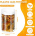 Patelai 4 Pieces Round Clear Wide-mouth Jars - Leak Proof Plastic Containers for Travel Storage of Beauty Products