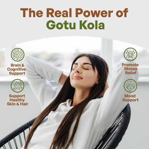 Gotu Kola 10:1 Extract Powder (8 oz) - Centella Asiatica, Gluten Free, Non-GMO Ayurvedic Herbal Supplement