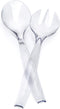 Plasticpro Disposable Plastic Serving Utensils Set of 4, Clear Heavyweight Salad Spoons and Forks