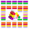120PCS Aligner Chewies, 10 Mix Colors for Invisalign Aligners, Orthodontic Silicone Chompers