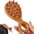 KINTEGOOD Sandalwood Head and Scalp Massager Comb, Wide Tooth Wooden Gua Sha Tool with Ergonomic Handle for Stress