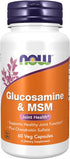 NOW Supplements Glucosamine & MSM plus Chondroitin Sulfate, Joint Health*, 60 Veg Capsules