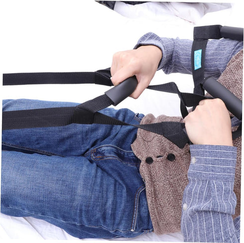Healeved Bed Ladder Assist Device with Straps Comfortable Hand Grips Durable Rope Ladder for Elderly Injury