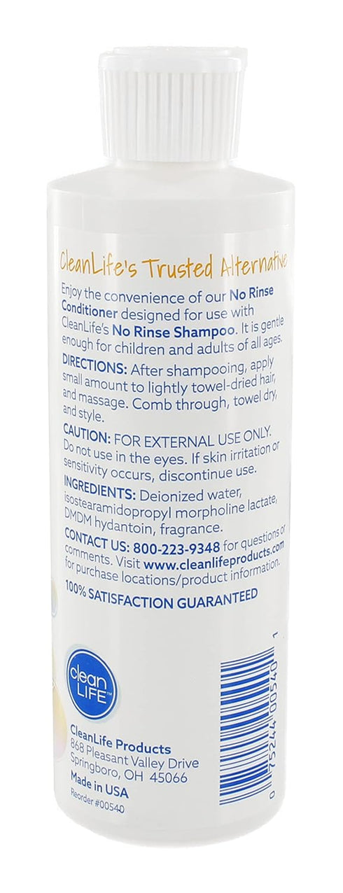 No-Rinse Hair Conditioner, 8 fl oz, Leaves Hair Fresh, Clean, Odor-Free