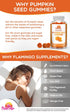 Gummies 90 Count Pumpkin Seed Oil Sugar-Free Naturally Flavored- Pumpkin Seed Oil for Hair Growth, Bladder, Urinary