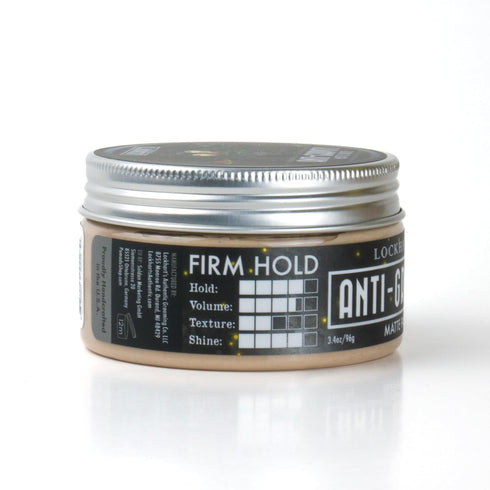 Lockhart’s Anti-Gravity Matte Paste – Award-Winning Hybrid Clay/Fiber/Wax for Men (3.4 oz) – Firm, All-Day Reworkable