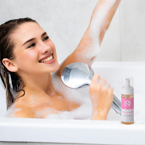 Feminine Body Wash, 5 fl oz - Natural Cleansing Mousse with Probiotic Support, Refreshing Magnolia Scent
