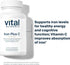 Vital Nutrients Iron Plus C | 100 Capsules Vegan Iron Supplement with 20mg Iron & 200mg Vitamin C for Energy Levels