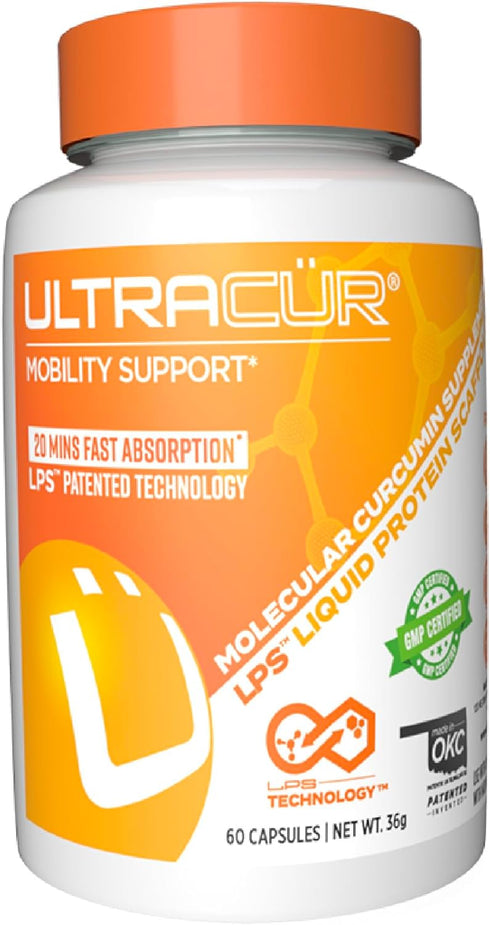Curcumin Complex Supplement - Ultra Bioavailable Turmeric Curcumin for Joint, Muscle & Brain Support, 60 Capsules