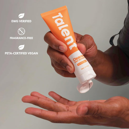 TALENT Men’s Daily Hydration Cleanser - Fragrance-Free Face Wash for Sensitive Skin (3.0 fl oz)