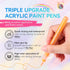 Saviland 12 Colors Nail Art Pens Set - 3D Nail Polish Pens, Acrylic Paint Pens for Drawing Painting Nail Art Design