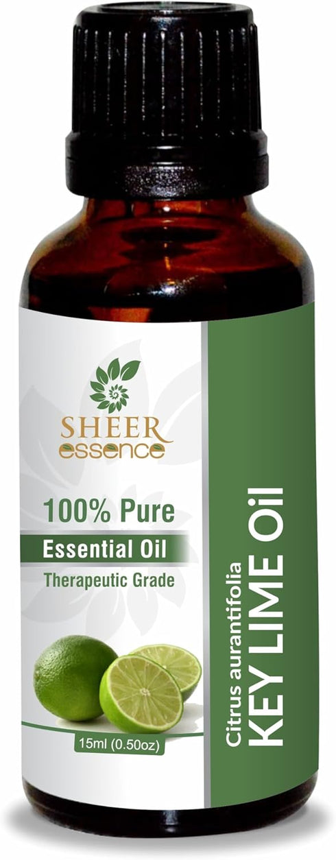 Key Lime Oil 15 ML (0.51 Fl.OZ) - 100% Pure Natural Undiluted Therapeutic Grade Citrus Aurantifolia Essential Oil