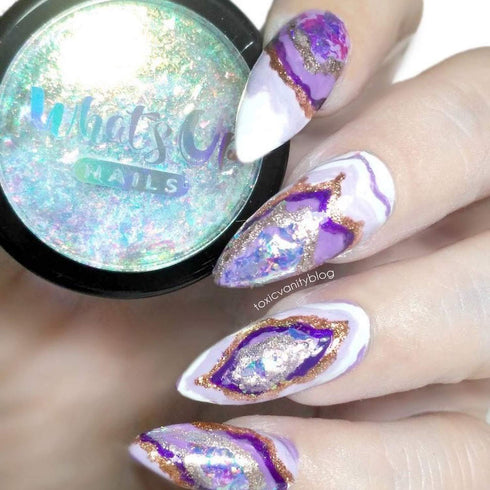Whats Up Nails - Mermaid #3 Angular Brush for Clean Up Cuticles Around Nail