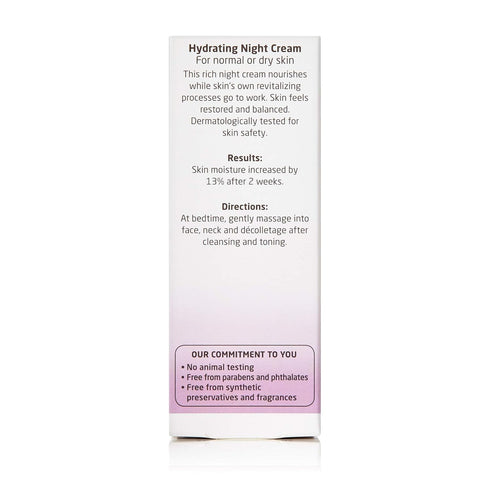 Weleda Hydrating Night Face Cream, 1 Fluid Ounce - Plant Rich Moisturizer with Iris Root