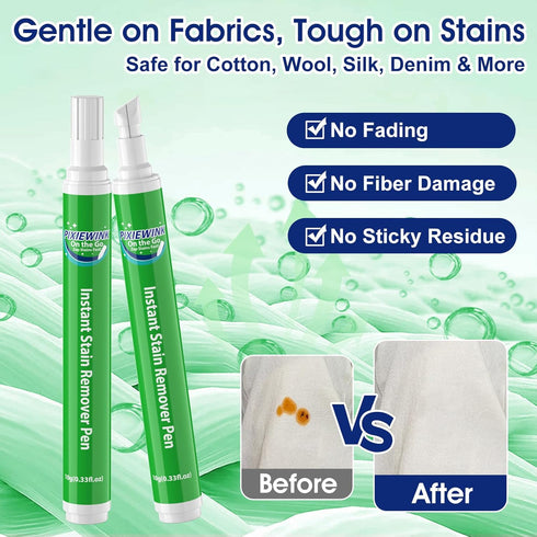 Pixiewink 5 Pack Stain Remover Pens for Clothing, Instant Stain Removal Pen for Clothes, Travel-Friendly Laundry Stain