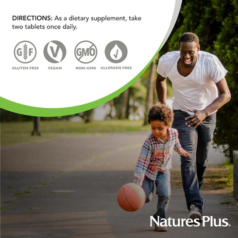 Natures Plus Ultra Juice Multivitamin - 90 Vegetarian Tablets, Whole Food Supplement, Non-GMO, Vegan