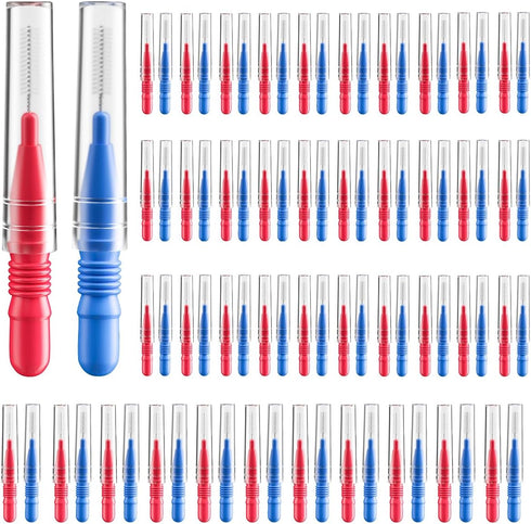 RAZOKO Interdental Brush, Flossing Head Tooth Cleaning Tool (1Pack(2.5mm/3mm)-88pcs)