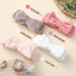 VITEVER 4 Pack Spa Headband for Washing Face, Girls Makeup Bow Tie Hair Band, Microfiber Elastic Headbands for Skincare