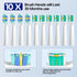 SEAGO Electric Toothbrush with 10 Brush Heads, Travel Toothbrush with Case and Timer for Adults