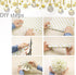 Koogel 100 Sheets Gold White Metallic Tissue Paper, 20 x 14 Inch for Gift Wrapping, DIY Crafts, Graduation