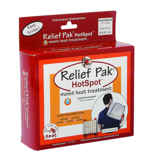 Relief Pak Moist Heat Pack, Standard Size, 10" x 12" for Aches and Pains