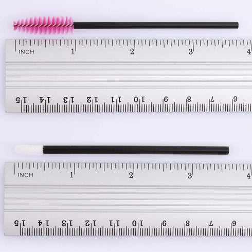 Tbestmax 200 Disposable Mascara Wand Spoolies and Lip Brushes, Lipstick Lipgloss Applicator for Makeup Kits