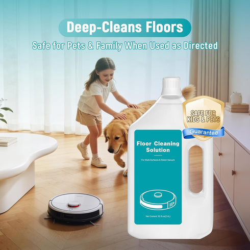 QKLYXEN 82 OZ/2.4 FL L Original Scented Floor Cleaning Solution Compatible with Dreame Cleaning Solution, Pet-friendly