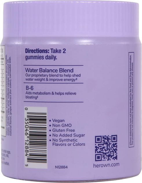 Gummy, 60 Gummies, 60 her own Debloat Bloating and Gas Relief, Helps Reduce Water Retention, Supports Energy