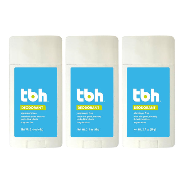 TBH Kids Deodorant, Aluminum-Free Natural Deodorant for Kids & Preteens, Safe & Gentle Odor Protection, 2.4 oz (Pack of