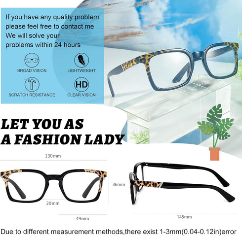 OCCI CHIARI 5.0 Reading Glasses for Women, Designer High Power Readers (4.0 to 3.5)