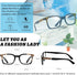 OCCI CHIARI 5.0 Reading Glasses for Women, Designer High Power Readers (4.0 to 3.5)